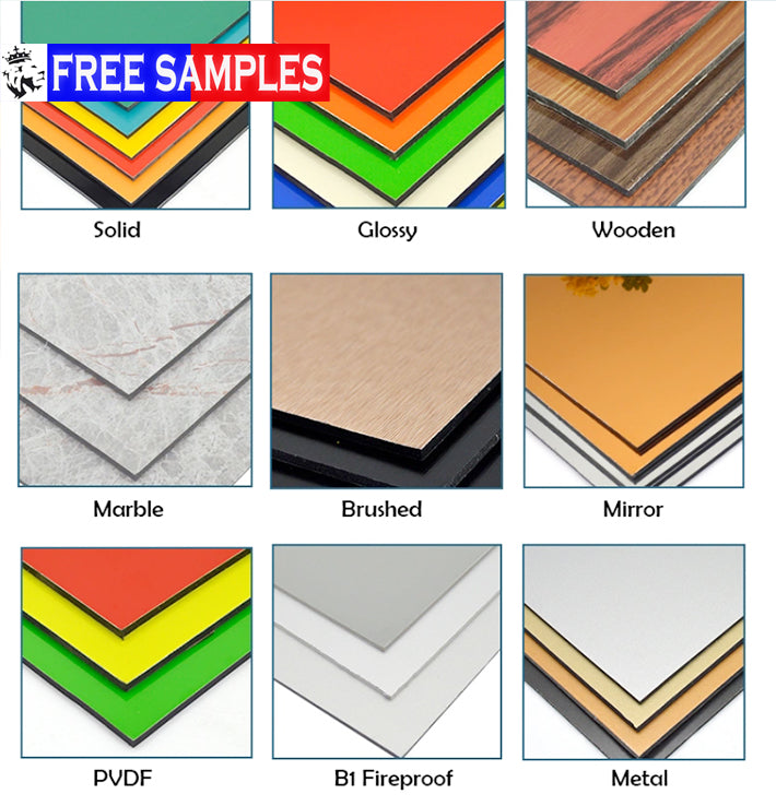 High Quality 3mm 4mm Ral 9006 ACM ACP Sheet Wall Alucobond PVDF Color Coated Aluminum Composite Panel For Wall