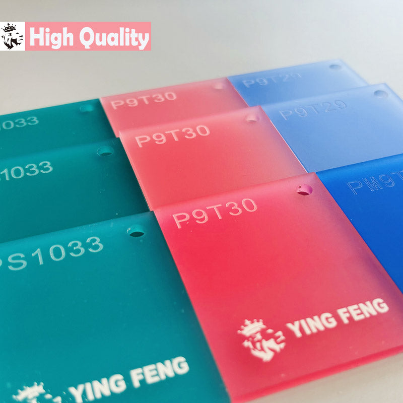 100% Virgin colorful Matte Frosted PMMA Acrylic Sheet