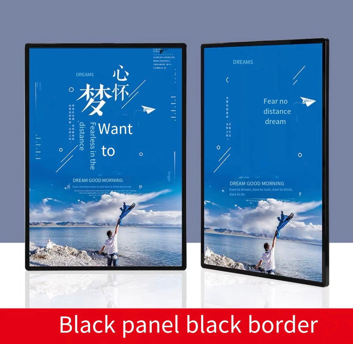 Acrylic elevator advertising frame magnetic poster frame aluminum alloy display board frame A3 acrylic publicity picture frame A4 photo frame wall hanging