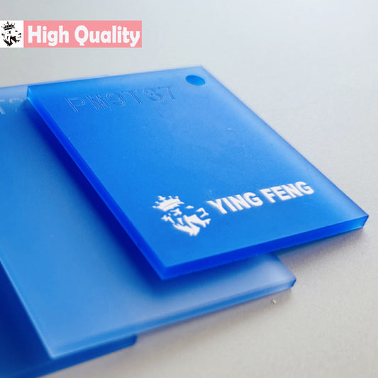 Blue Plastic Acrylic Sheet Sublimation Frosted Acrylic Sheet  2mm Cast Acrylic