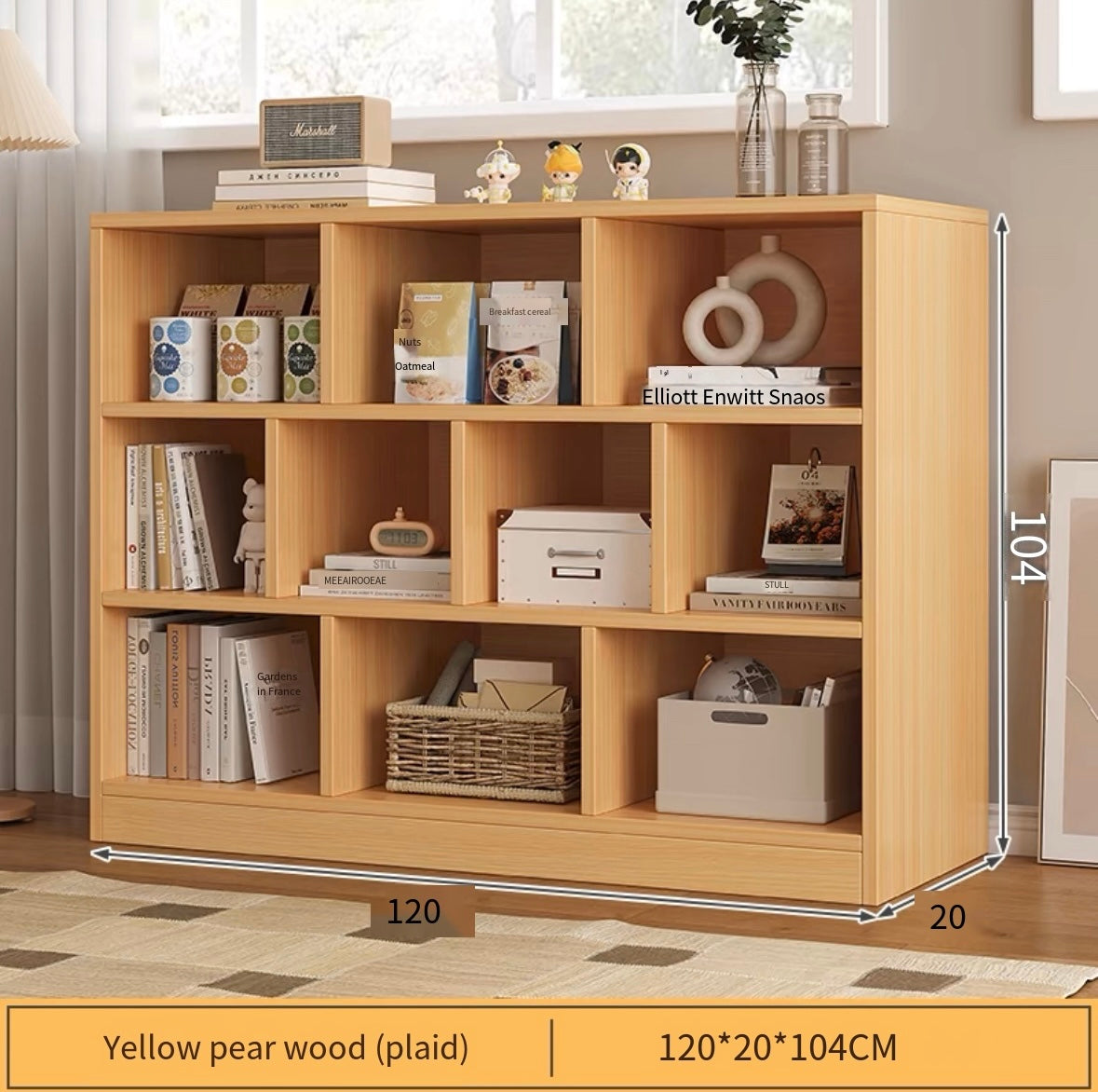 pvc bookshelf floor-standing storage rack multi-layer home bookcase living room storage storage layered rack with door lattice cabinet reading rack