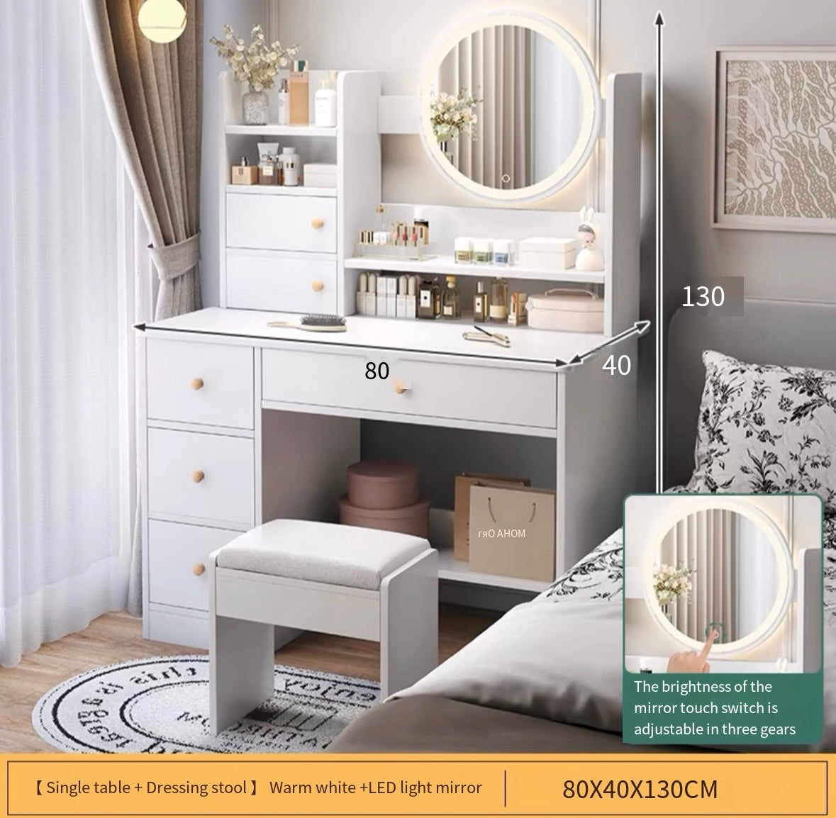 pvc Dressing table bedroom small dressing table simple modern dressing cabinet small apartment rental house dressing table dressing table