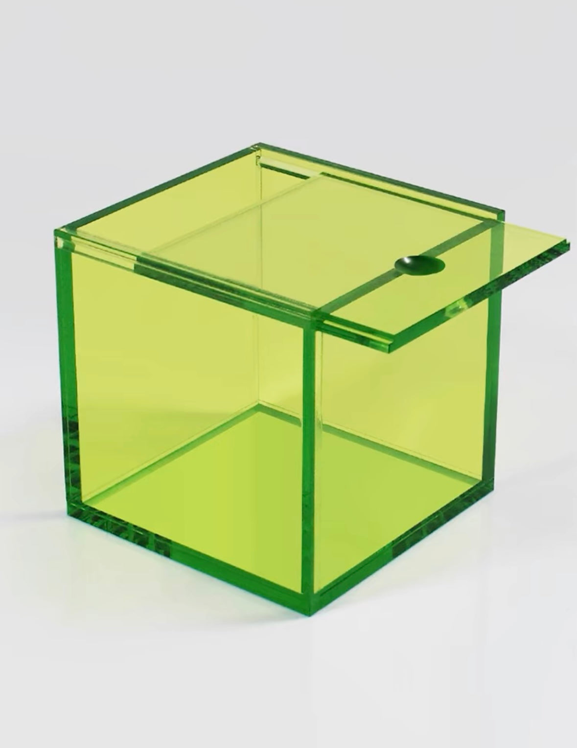 Acrylic storage box with lid for desktop storage of colorful plastic sundries, transparent and dustproof, popular cosmetic box