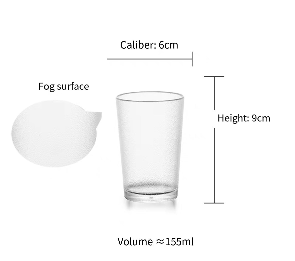 Commercial acrylic cup, high temperature resistant PC plastic water cup, transparent buffet restaurant, anti-fall tea cup, juice beer cup