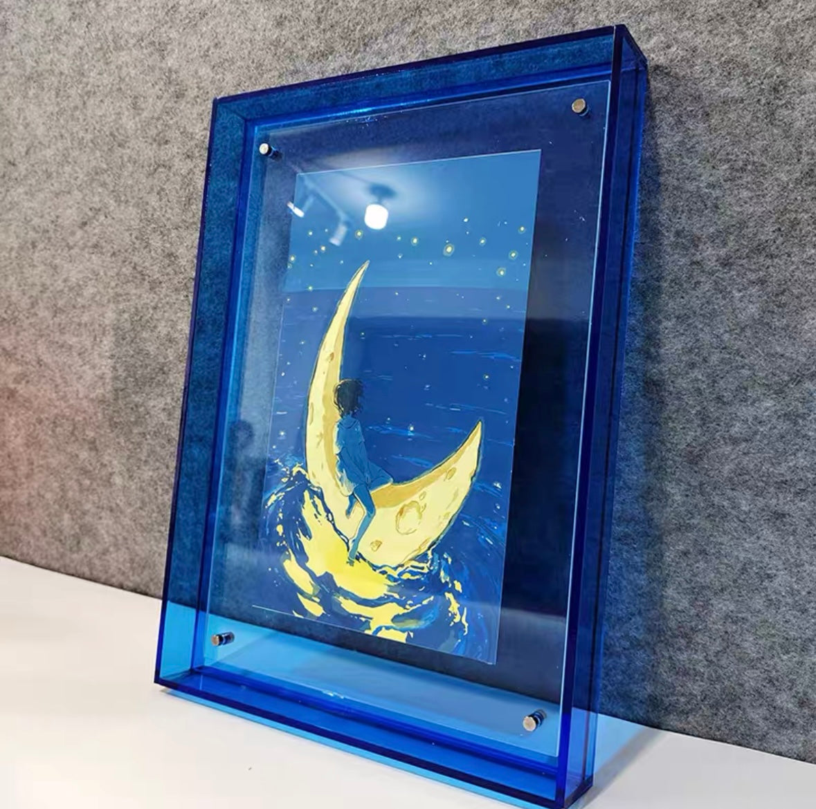 Acrylic picture frame for painting mounting, custom art full-color transparent colorful photo frame, picture core, decorative painting display frame, dustproof