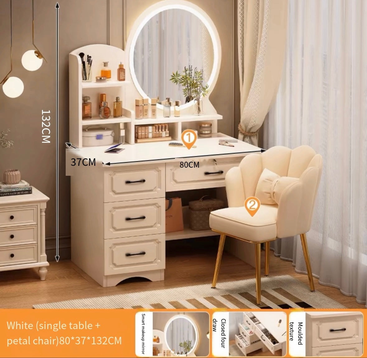 pvc Dressing table bedroom small dressing table simple modern dressing cabinet small apartment rental house dressing table dressing table