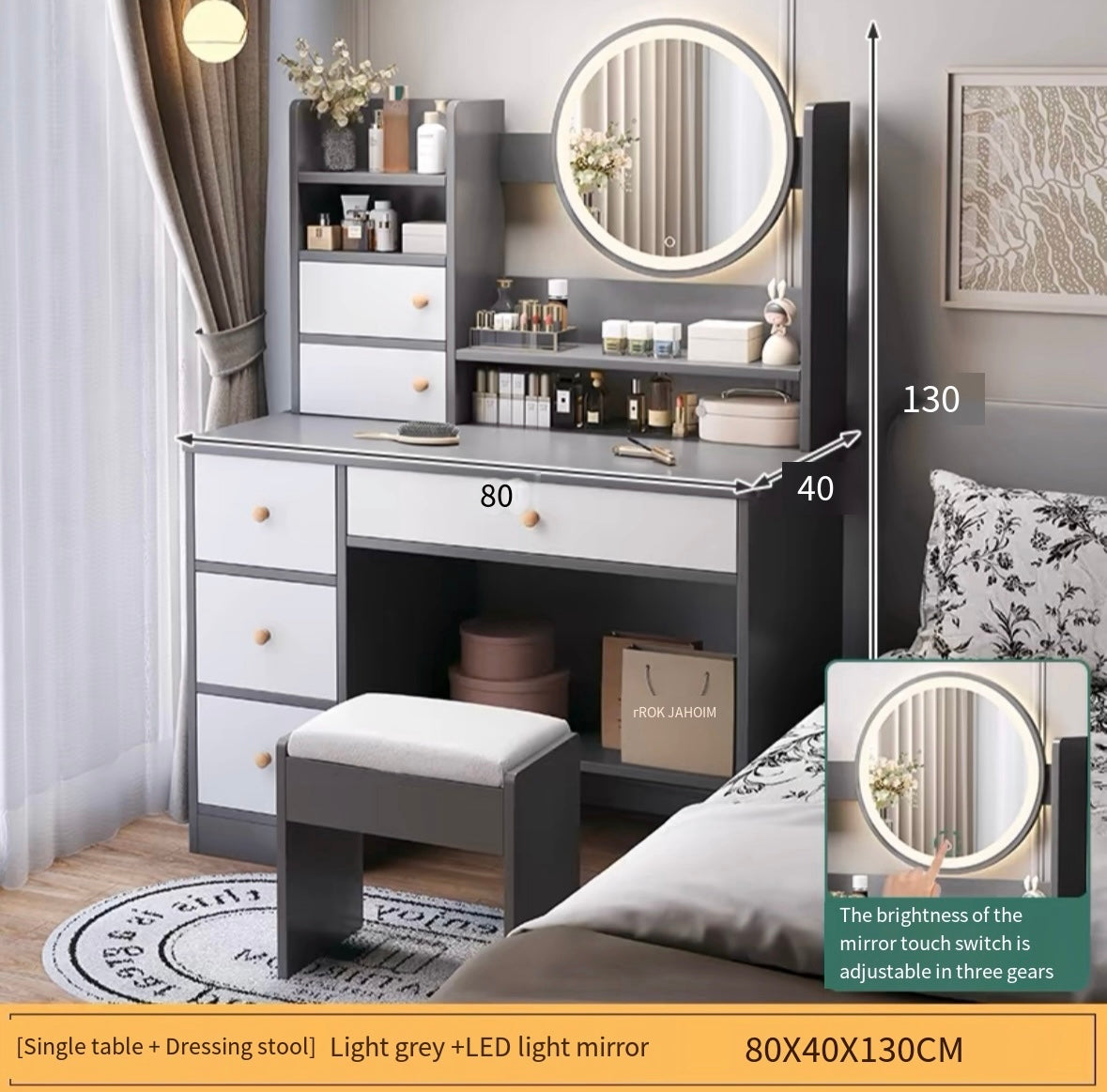 pvc Dressing table bedroom small dressing table simple modern dressing cabinet small apartment rental house dressing table dressing table