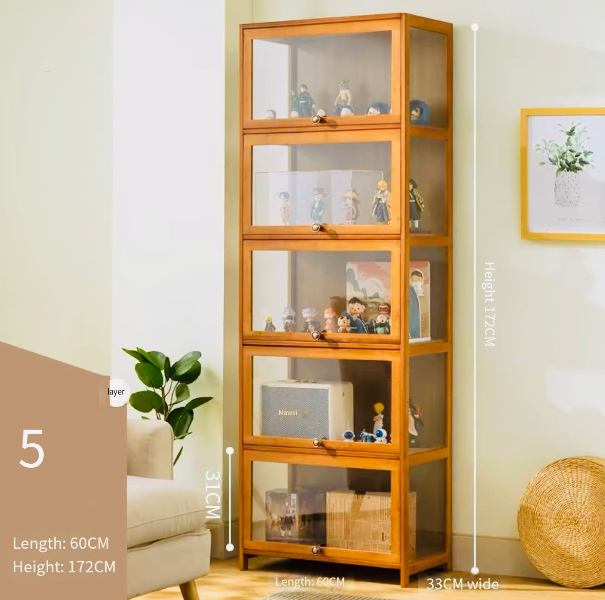 acrylic Eleven-dimensional display cabinet transparent acrylic cabinet blind box hand-made Lego model storage cabinet dust-proof display stand