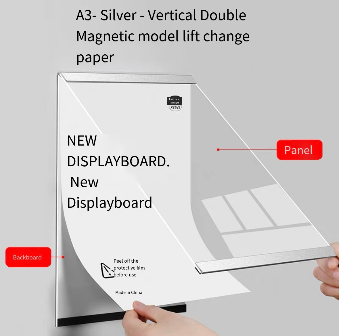 Acrylic poster frame elevator billboard frame display frame mounting metal wall sticker punch-free painting frame