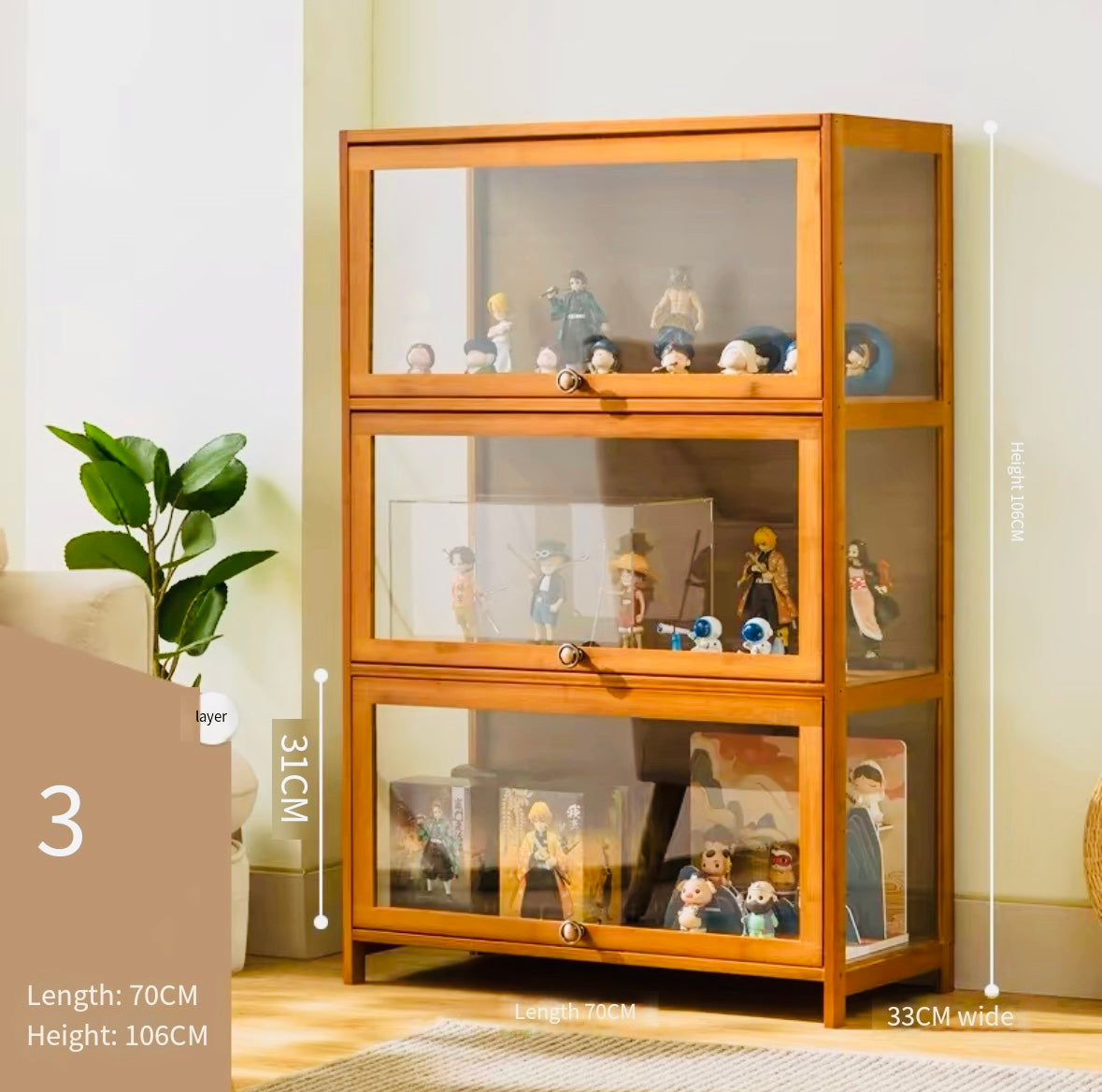 acrylic Eleven-dimensional display cabinet transparent acrylic cabinet blind box hand-made Lego model storage cabinet dust-proof display stand