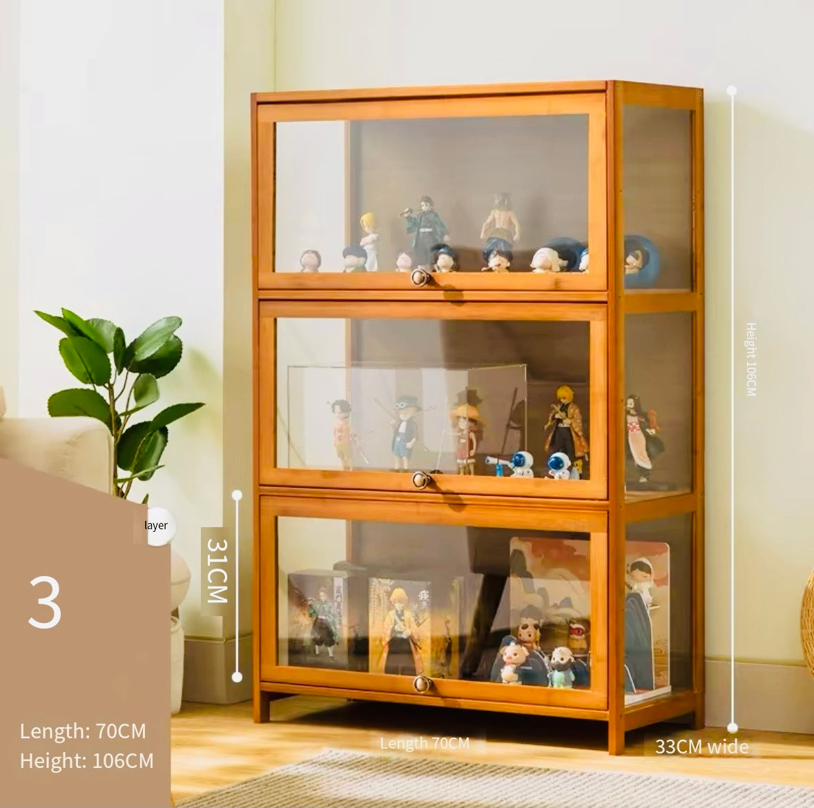 acrylic Eleven-dimensional display cabinet transparent acrylic cabinet blind box hand-made Lego model storage cabinet dust-proof display stand