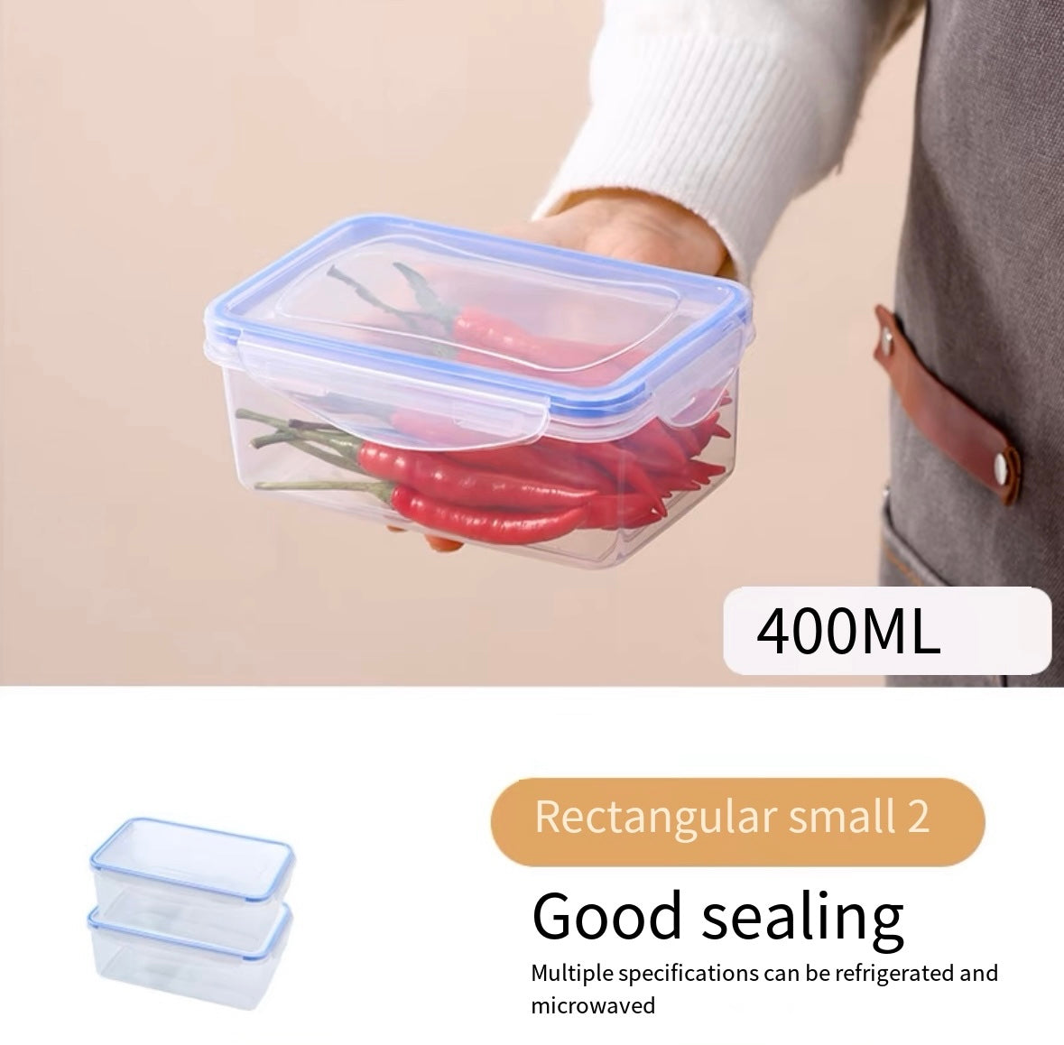 Food grade refrigerator fresh-keeping box refrigerator special storage box student office worker microwave heating lunch box lunch box