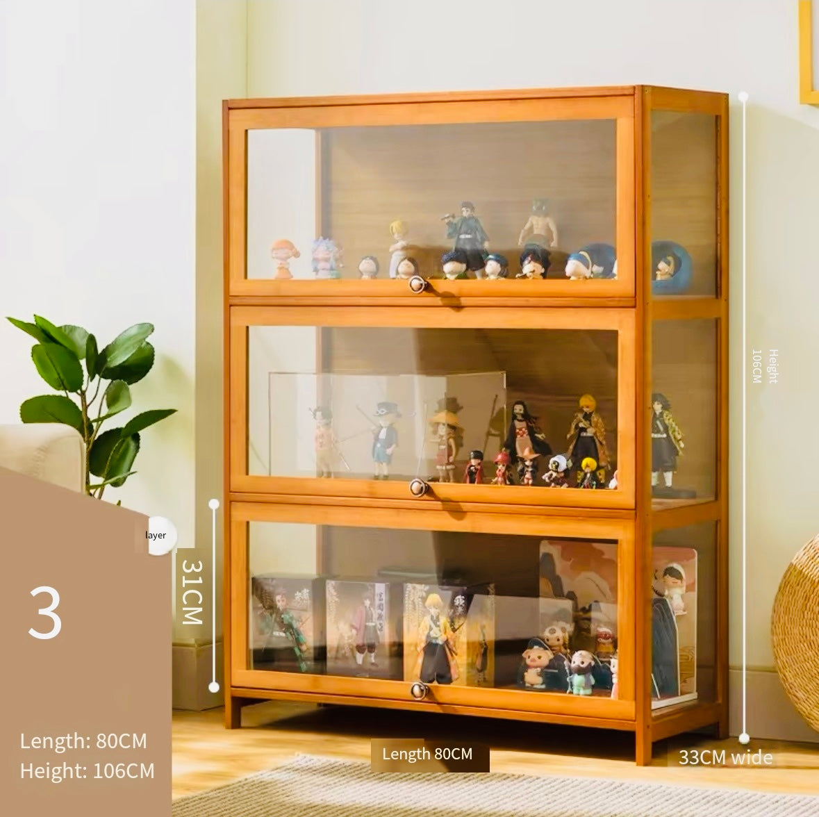 acrylic Eleven-dimensional display cabinet transparent acrylic cabinet blind box hand-made Lego model storage cabinet dust-proof display stand