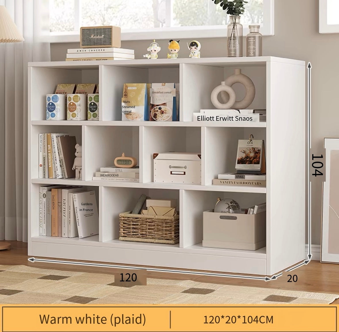 pvc bookshelf floor-standing storage rack multi-layer home bookcase living room storage storage layered rack with door lattice cabinet reading rack