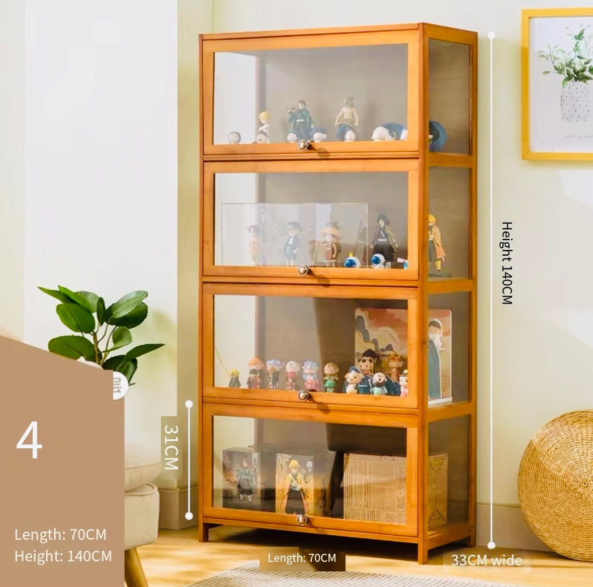 acrylic Eleven-dimensional display cabinet transparent acrylic cabinet blind box hand-made Lego model storage cabinet dust-proof display stand