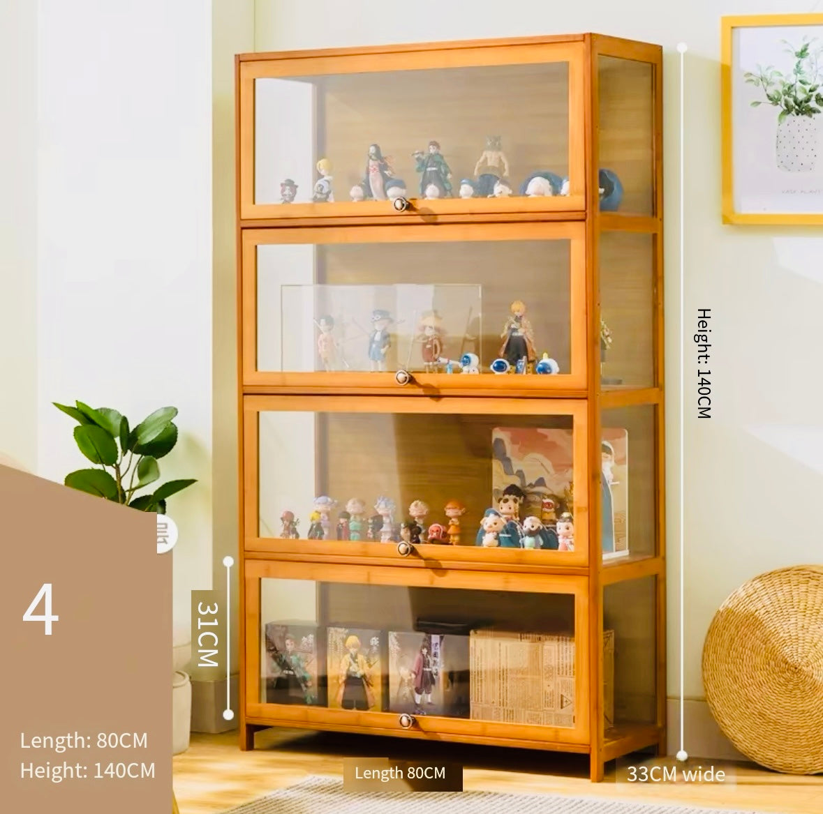 acrylic Eleven-dimensional display cabinet transparent acrylic cabinet blind box hand-made Lego model storage cabinet dust-proof display stand