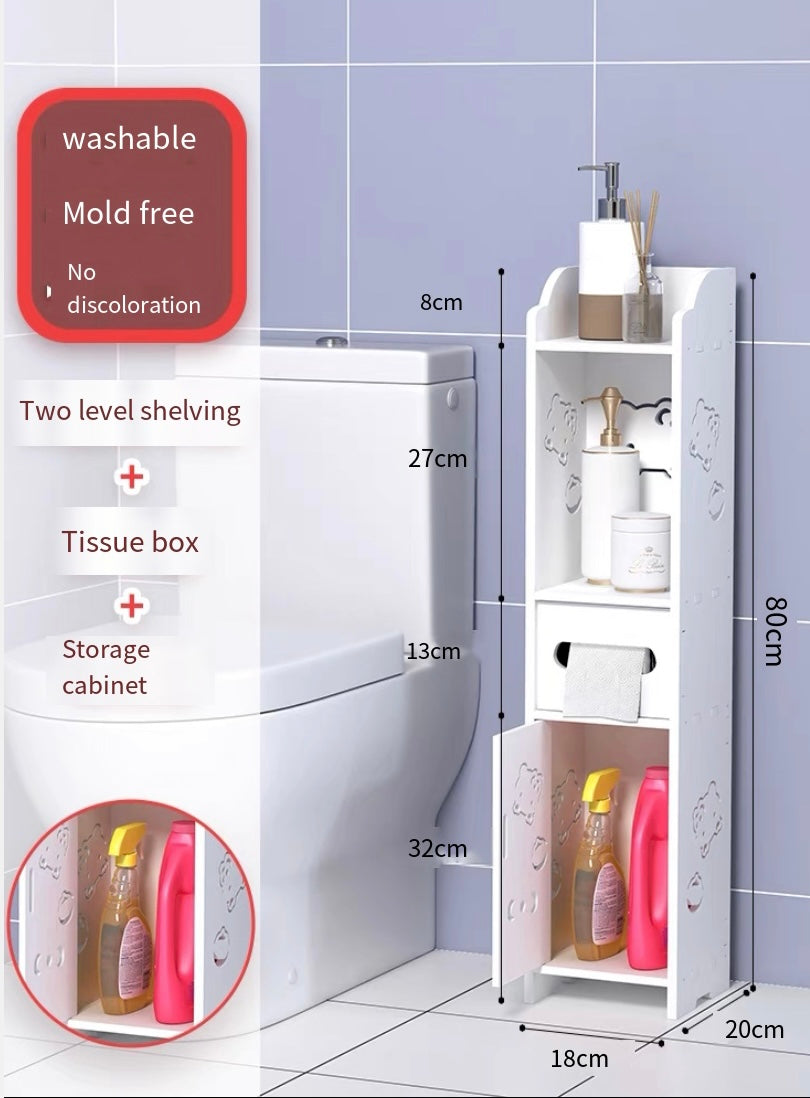 PVC Bathroom shelves, waterproof cabinets