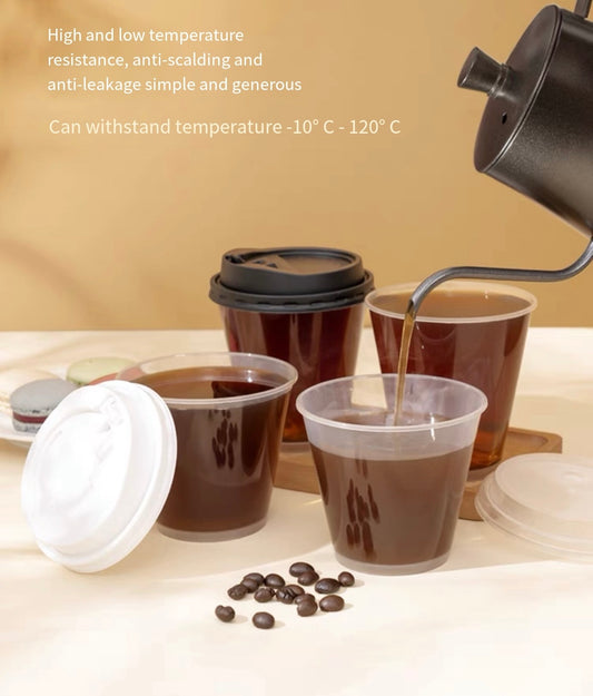 Disposable coffee cups Internet celebrity small capacity injection coffee cups food grade transparent hard high-end coffee cups