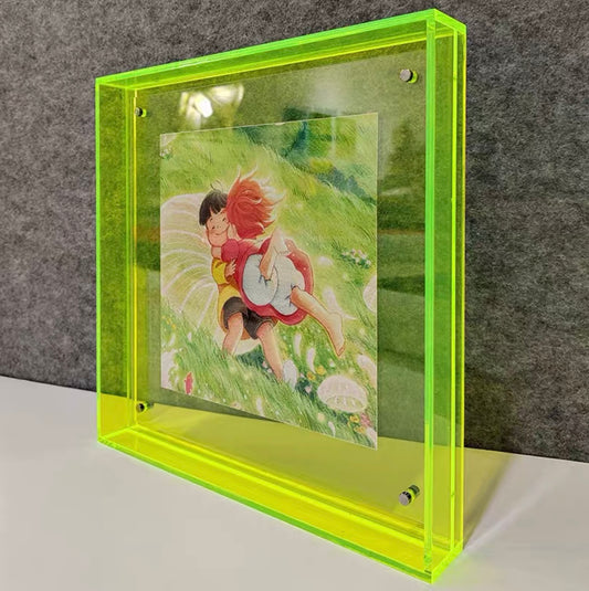 Acrylic picture frame for painting mounting, custom art full-color transparent colorful photo frame, picture core, decorative painting display frame, dustproof