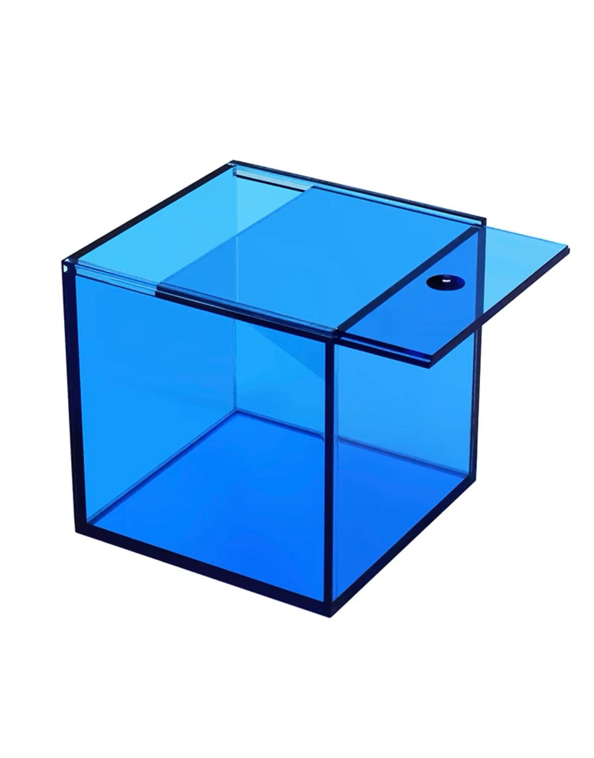 Acrylic storage box with lid for desktop storage of colorful plastic sundries, transparent and dustproof, popular cosmetic box