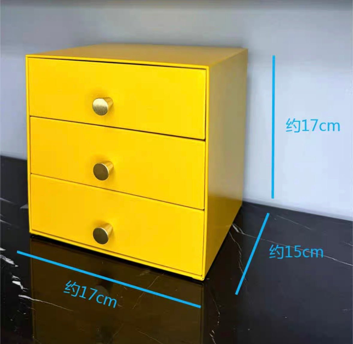 pvc Light luxury simple entrance cosmetics home stationery desktop metal carbon steel art drawer storage cabinet box storage box