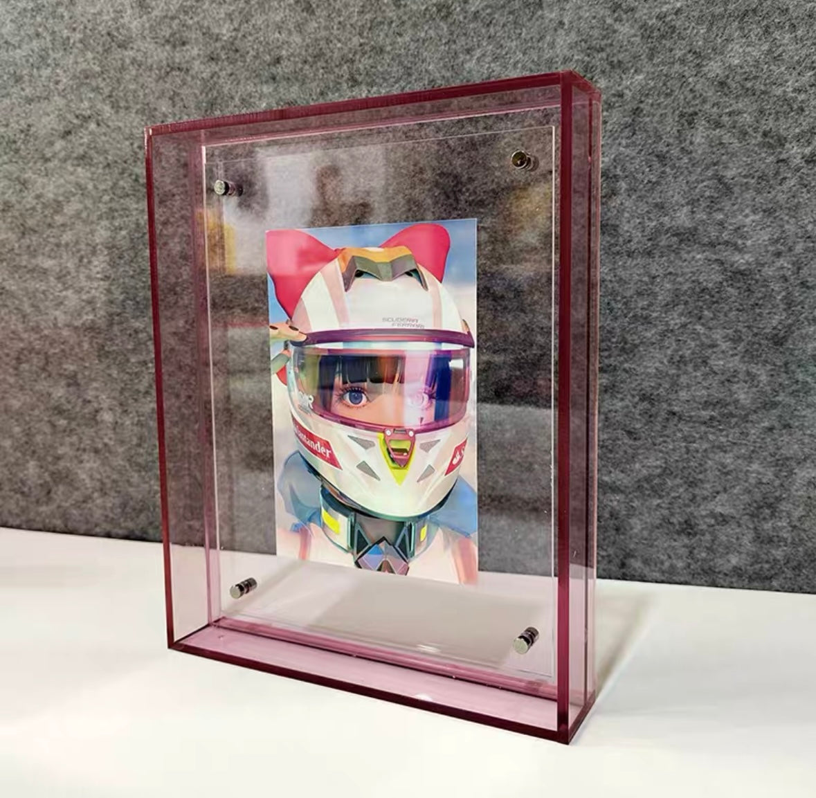 Acrylic picture frame for painting mounting, custom art full-color transparent colorful photo frame, picture core, decorative painting display frame, dustproof