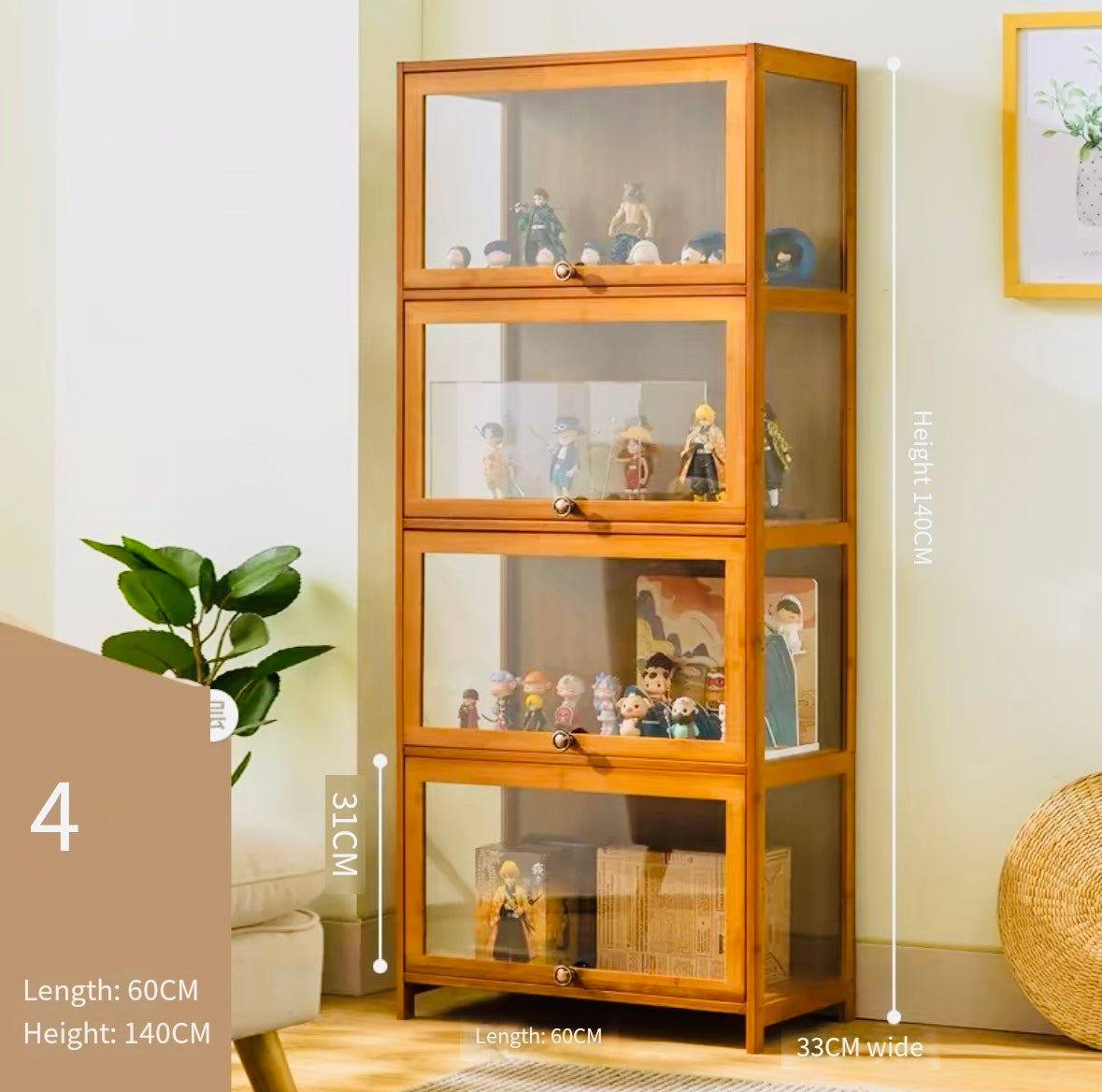 acrylic Eleven-dimensional display cabinet transparent acrylic cabinet blind box hand-made Lego model storage cabinet dust-proof display stand