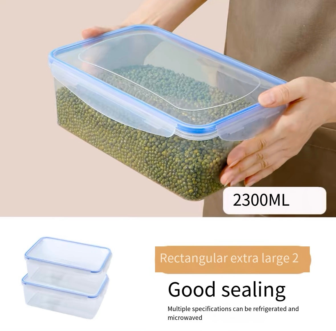 Food grade refrigerator fresh-keeping box refrigerator special storage box student office worker microwave heating lunch box lunch box