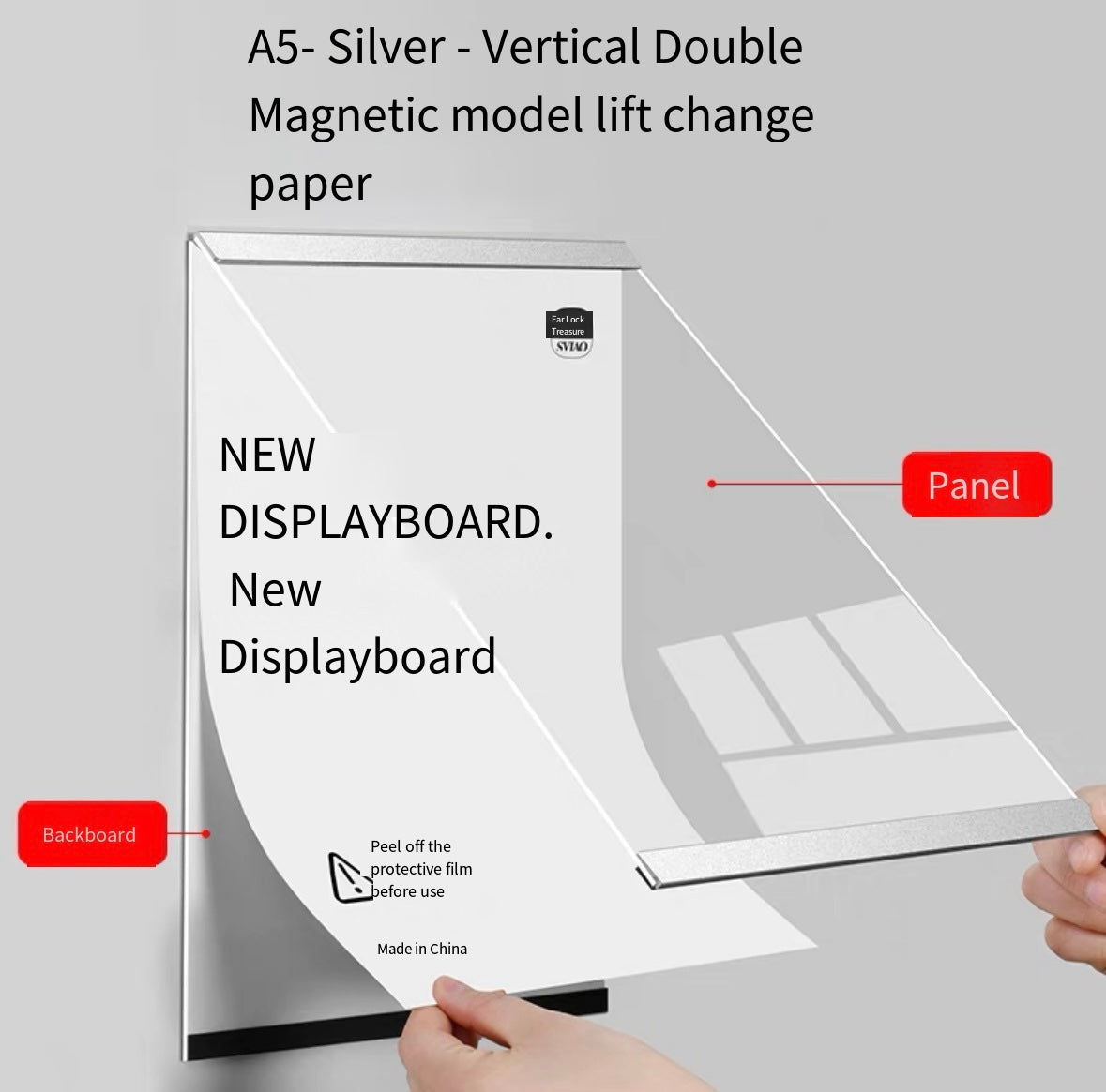 Acrylic poster frame elevator billboard frame display frame mounting metal wall sticker punch-free painting frame