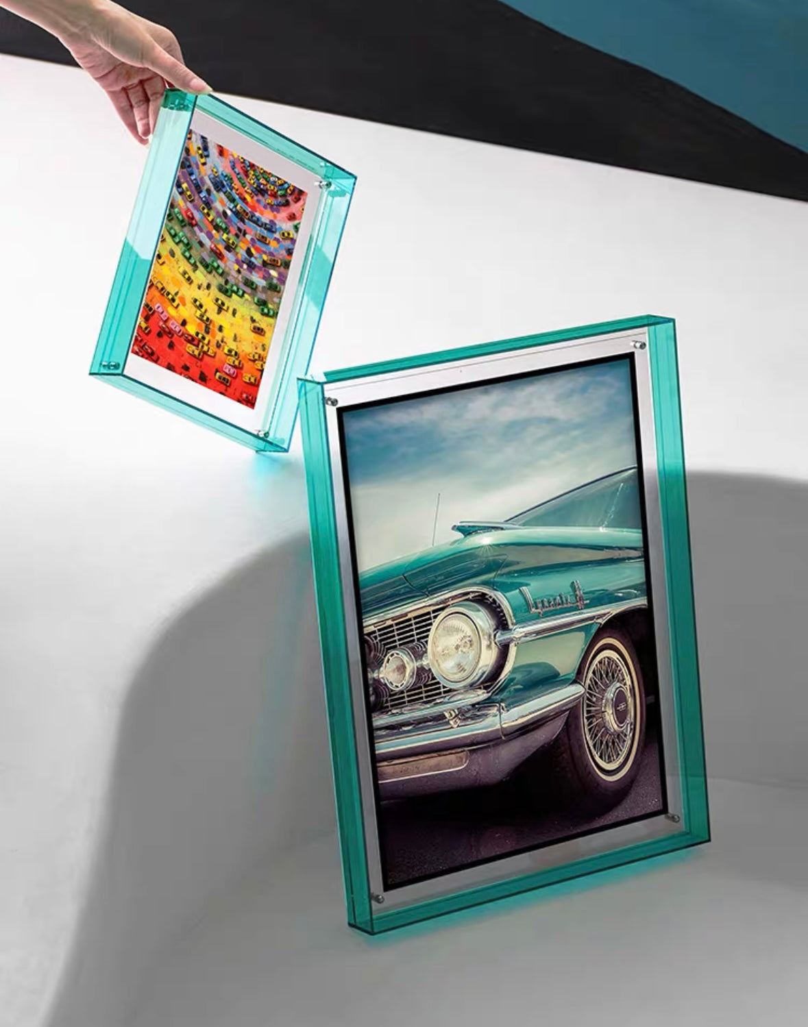 Acrylic transparent photo frame print photo poster frame custom mounting wall hanging double-sided picture frame creative photo frame