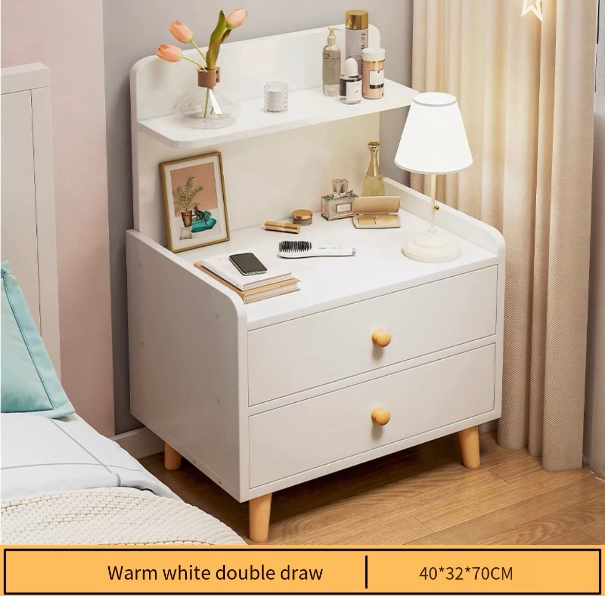 pvc bedside table shelf bedroom modern simple small bedside table light luxury simple rental storage storage cabinet