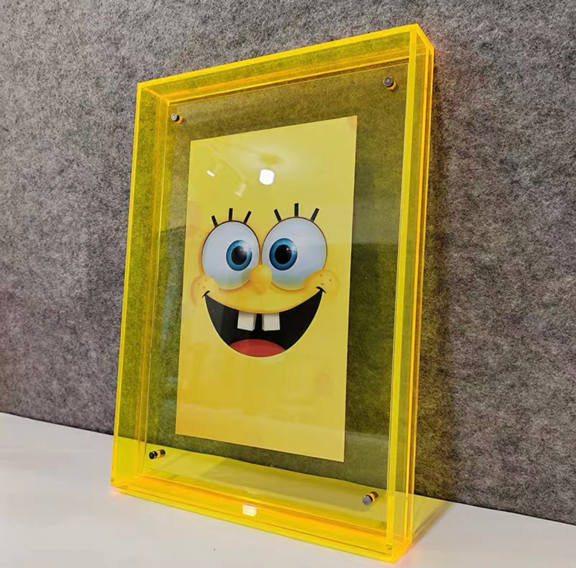 Acrylic picture frame for painting mounting, custom art full-color transparent colorful photo frame, picture core, decorative painting display frame, dustproof